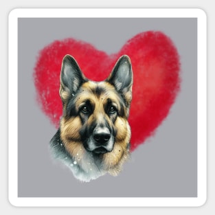My Heart - German Shepherd Sticker